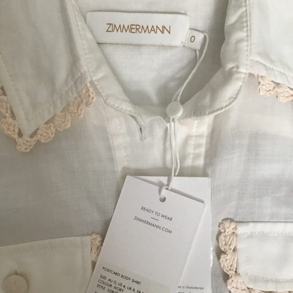 NWT Zimmermann Postcard blouse - Picture 2 of 5